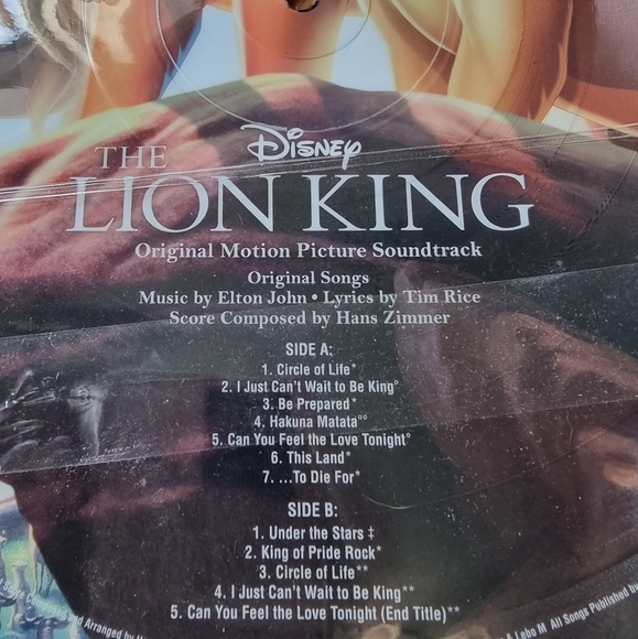 Disney's The Lion King - Original Motion Picture Soundtrack Collectible Record - Picture 3 of 5